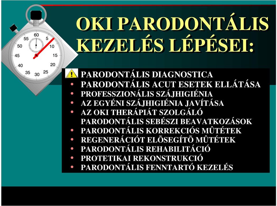 SZOLGÁLÓ PARODONTÁLIS SEBÉSZI BEAVATKOZÁSOK PARODONTÁLIS KORREKCIÓS MÛTÉTEK REGENERÁCIÓT