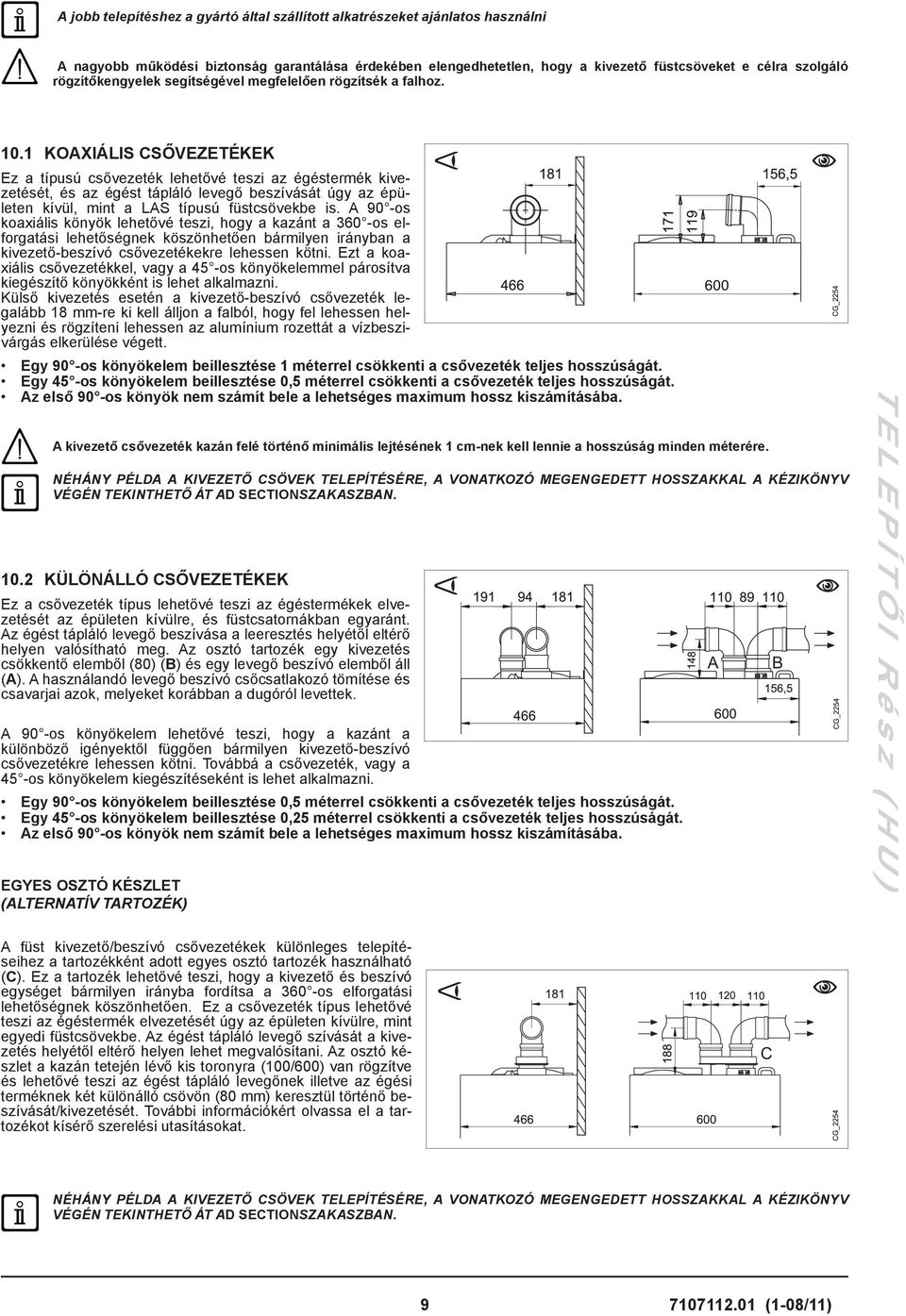 Kondenzációs fali gázkazánok. Felhasználói és szerelői kézikönyv - PDF Free  Download