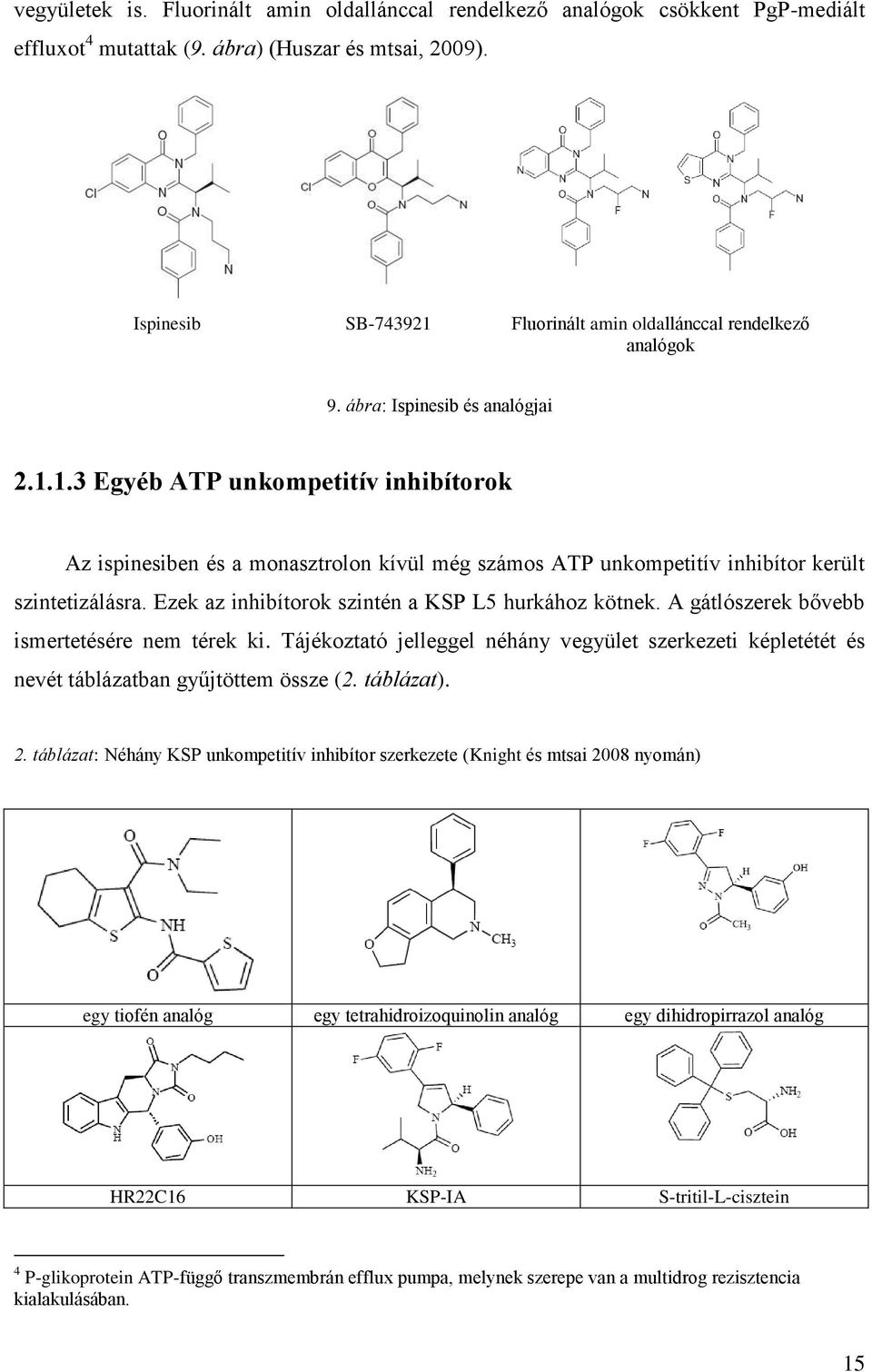 Ezek az inhibítorok szintén a KSP L5 hurkához kötnek. A gátlószerek bővebb ismertetésére nem térek ki.