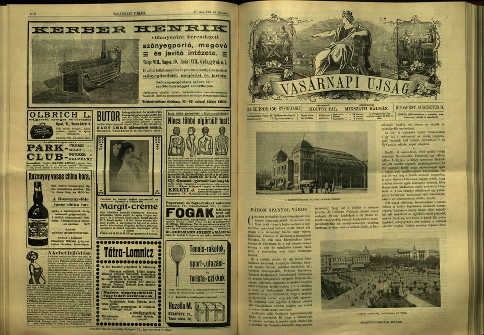Úgyszintén eváa abak-, akástisztitást, szobabeeresztéat, vaamint akások pormentesitését és biztos fóregmentesitését. Teefonértesítésre (teefonsz. 53 55) azonna házhoz küdök. OLBRICH L.