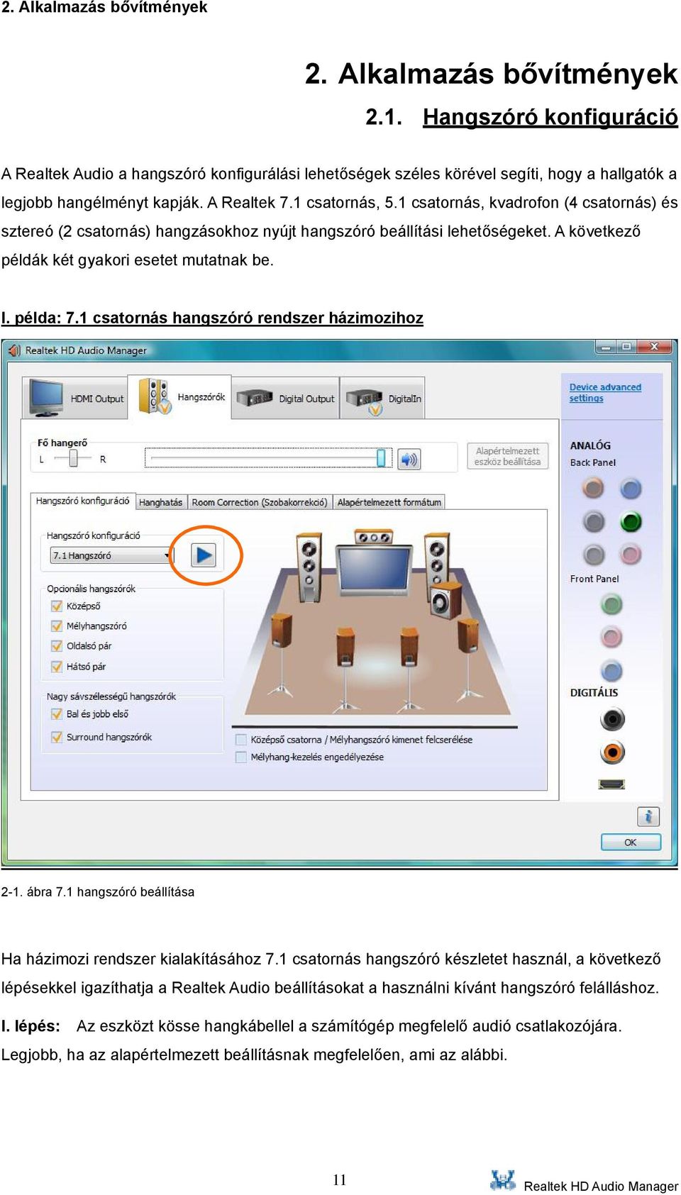 Realtek HD Audio Manager Felhasználói útmutató a Vista operációs  rendszerhez - PDF Ingyenes letöltés