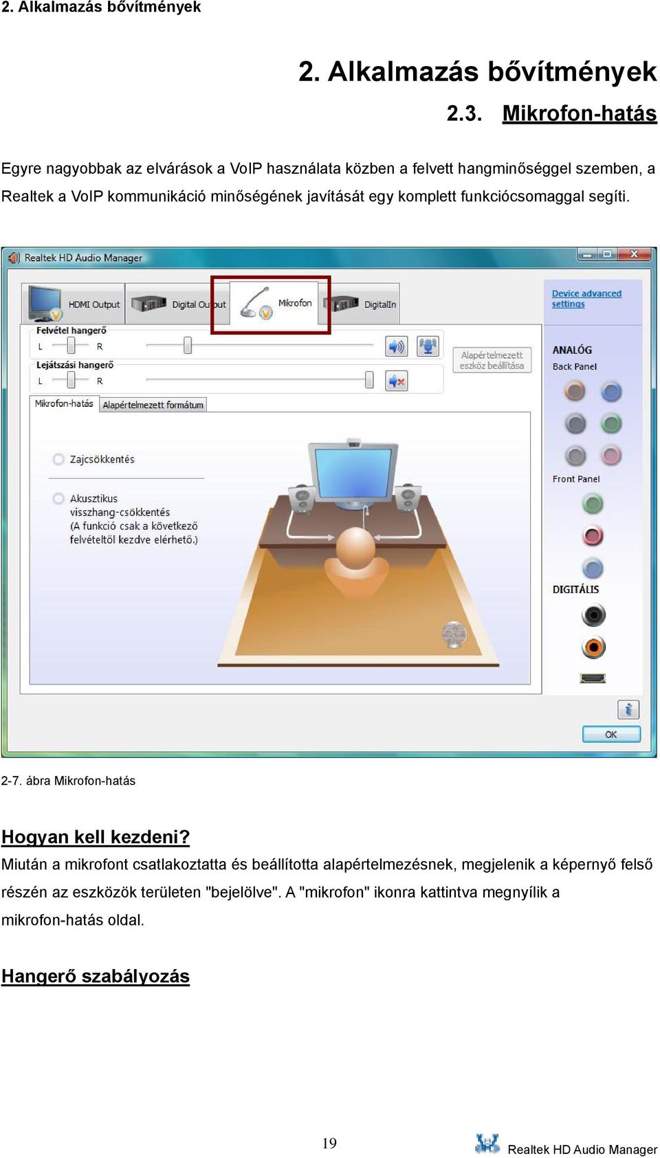 Realtek HD Audio Manager Felhasználói útmutató a Vista operációs  rendszerhez - PDF Ingyenes letöltés