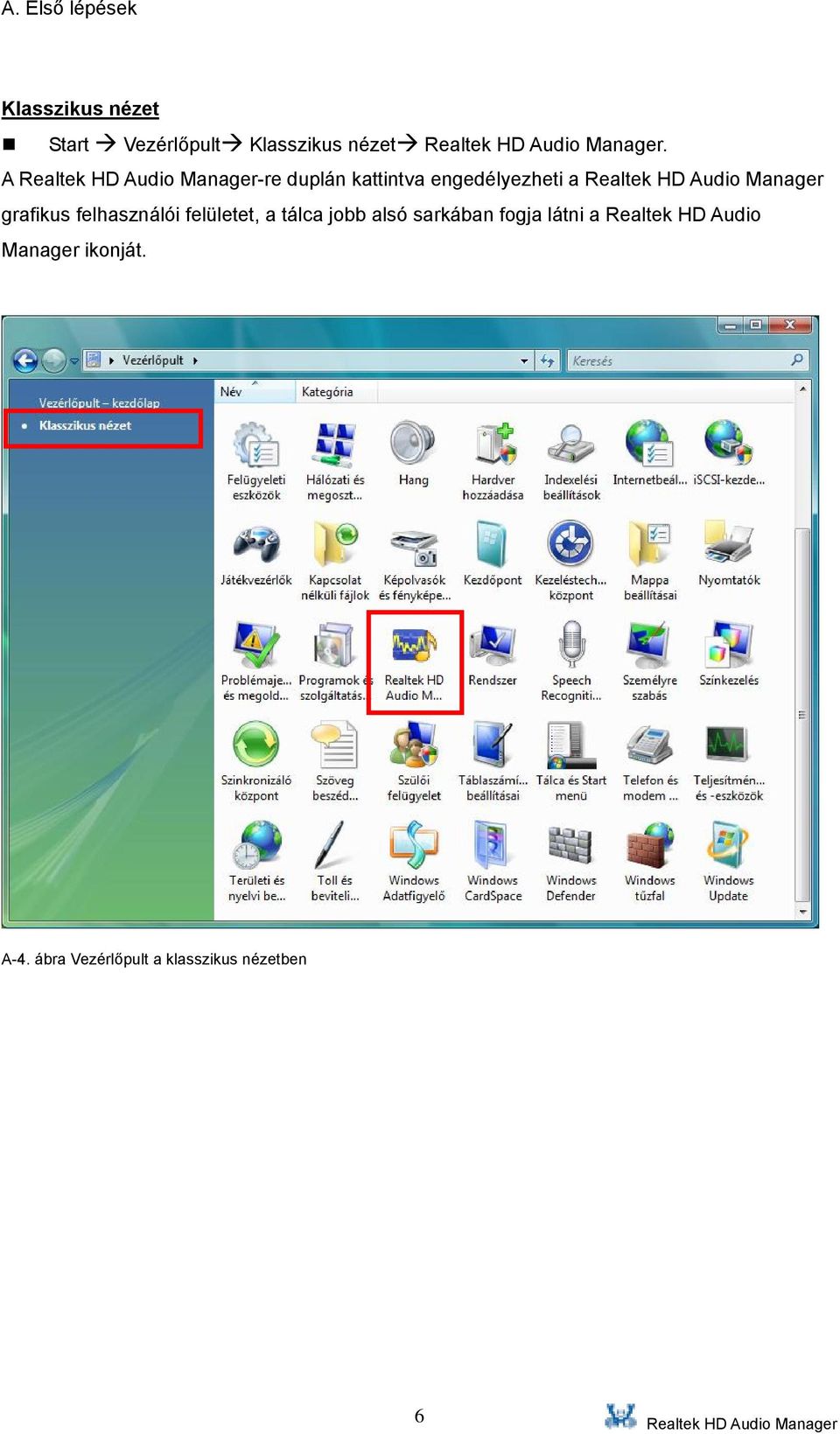 Realtek HD Audio Manager Felhasználói útmutató a Vista operációs  rendszerhez - PDF Ingyenes letöltés