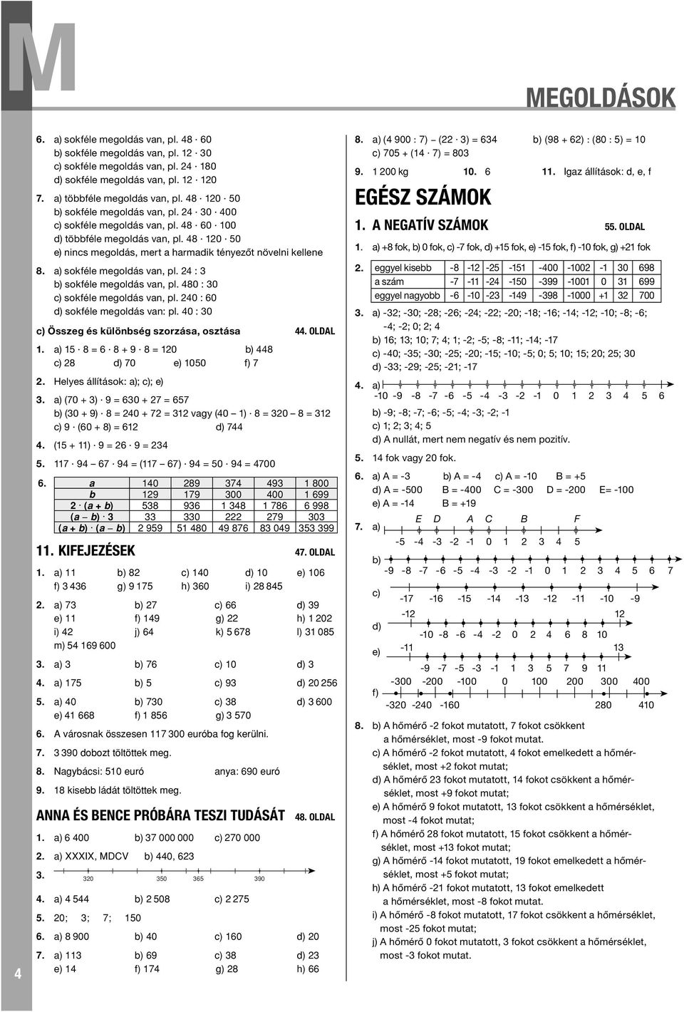 80 : 0 sokféle megoldás van, l. 0 : 0 d) sokféle megoldás van: l. 0 : 0 Összeg és különség szorzása, osztása. OLL. a) 8 = 8 + 9 8 = 0 8 8 d) 0 e) 00 f). Heles állítások: a); ; e).
