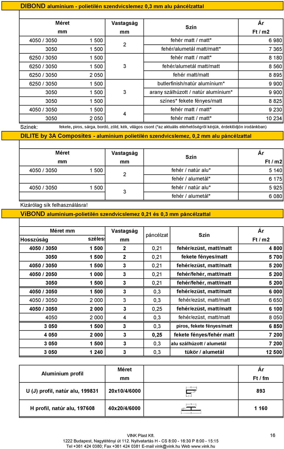 színes* fekete fényes/matt 8 825 4050 / 050 1 500 fehér matt / matt* 9 20 4 050 fehér matt / matt* 10 24 ek: fekete, piros, sárga, bordó, zöld, kék, világos csont (*az aktuális elérhetőségről kérjük,