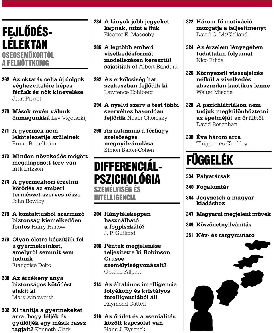 278 A kontaktusból származó biztonság kiemelkedően fontos Harry Harlow 279 Olyan életre készítjük fel a gyermekeinket, amelyről semmit sem tudunk Françoise Dolto 280 Az érzékeny anya biztonságos