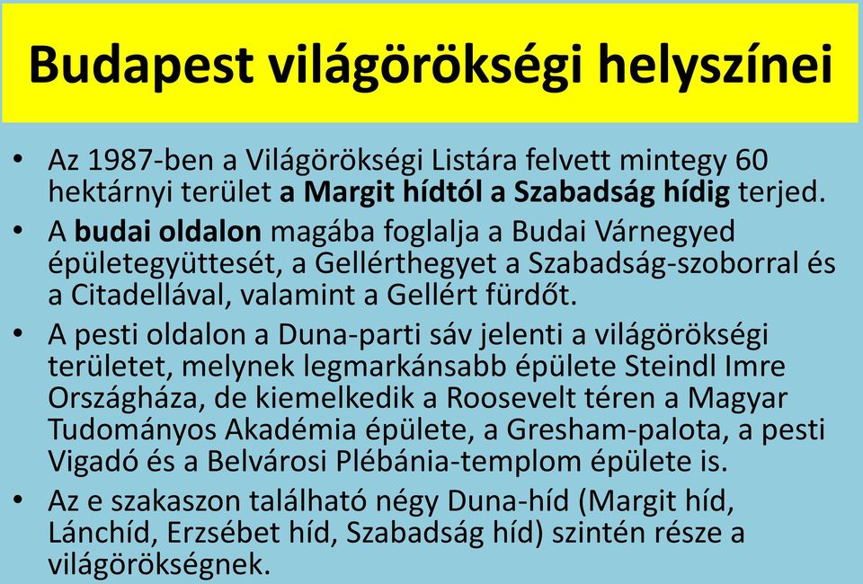 Magyarország világörökségi listán szereplő helyszínei - PDF Free Download