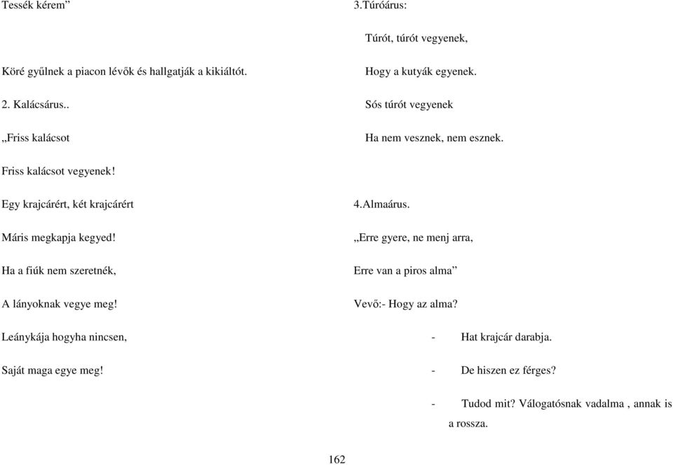 Egy krajcárért, két krajcárért Máris megkapja kegyed! Ha a fiúk nem szeretnék, A lányoknak vegye meg!