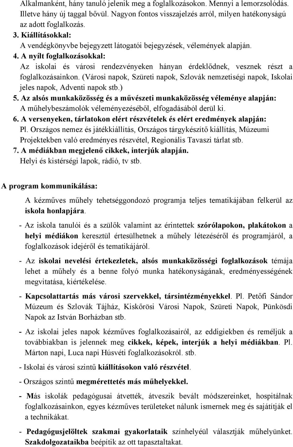 KÉZMŰVES TEHETSÉGMŰHELY. programja - PDF Ingyenes letöltés