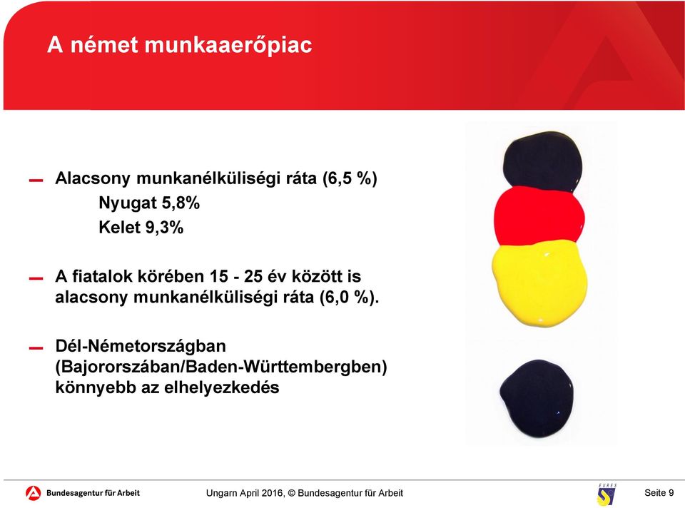 alacsony munkanélküliségi ráta (6,0 %).