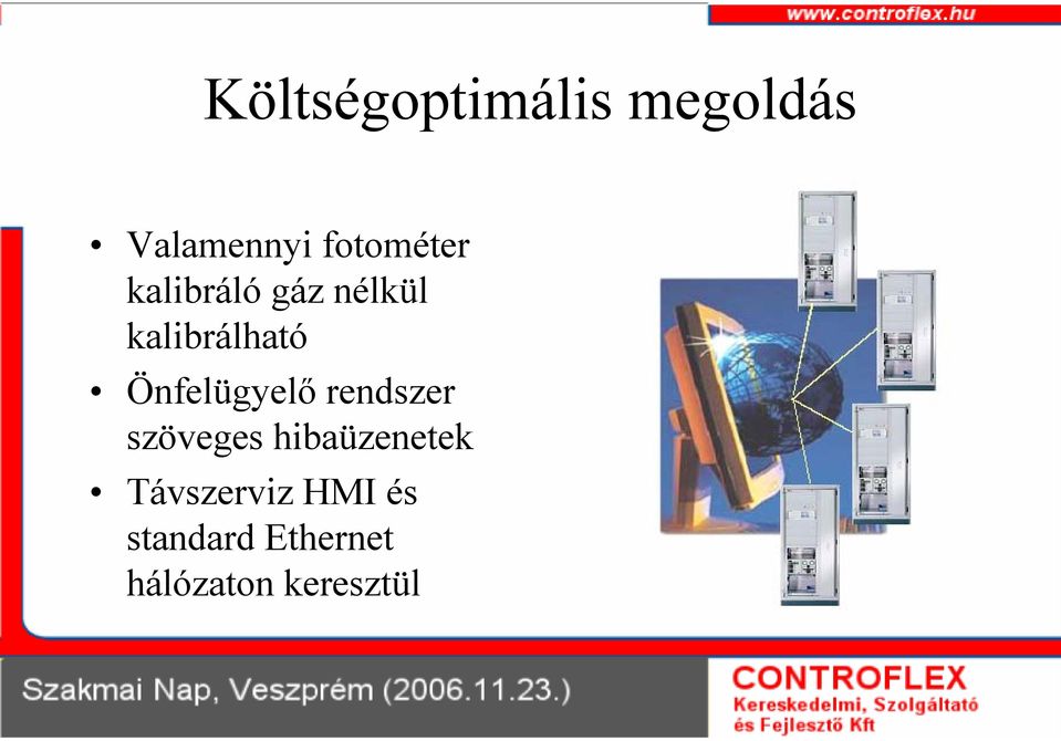 Önfelügyelő rendszer szöveges hibaüzenetek