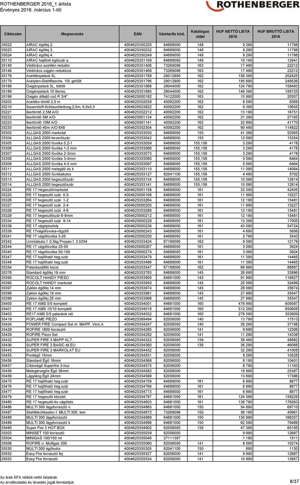 oxjgén reduktora 4004625351468 73269098 163 17 490 22212 35178 Acetilénpalack 5L 4004625351789 29012900 162 159 390 202425 35179 Acetylen-Stahlflasche, 10l, gefüllt 4004625351796 29012900 162 195 690