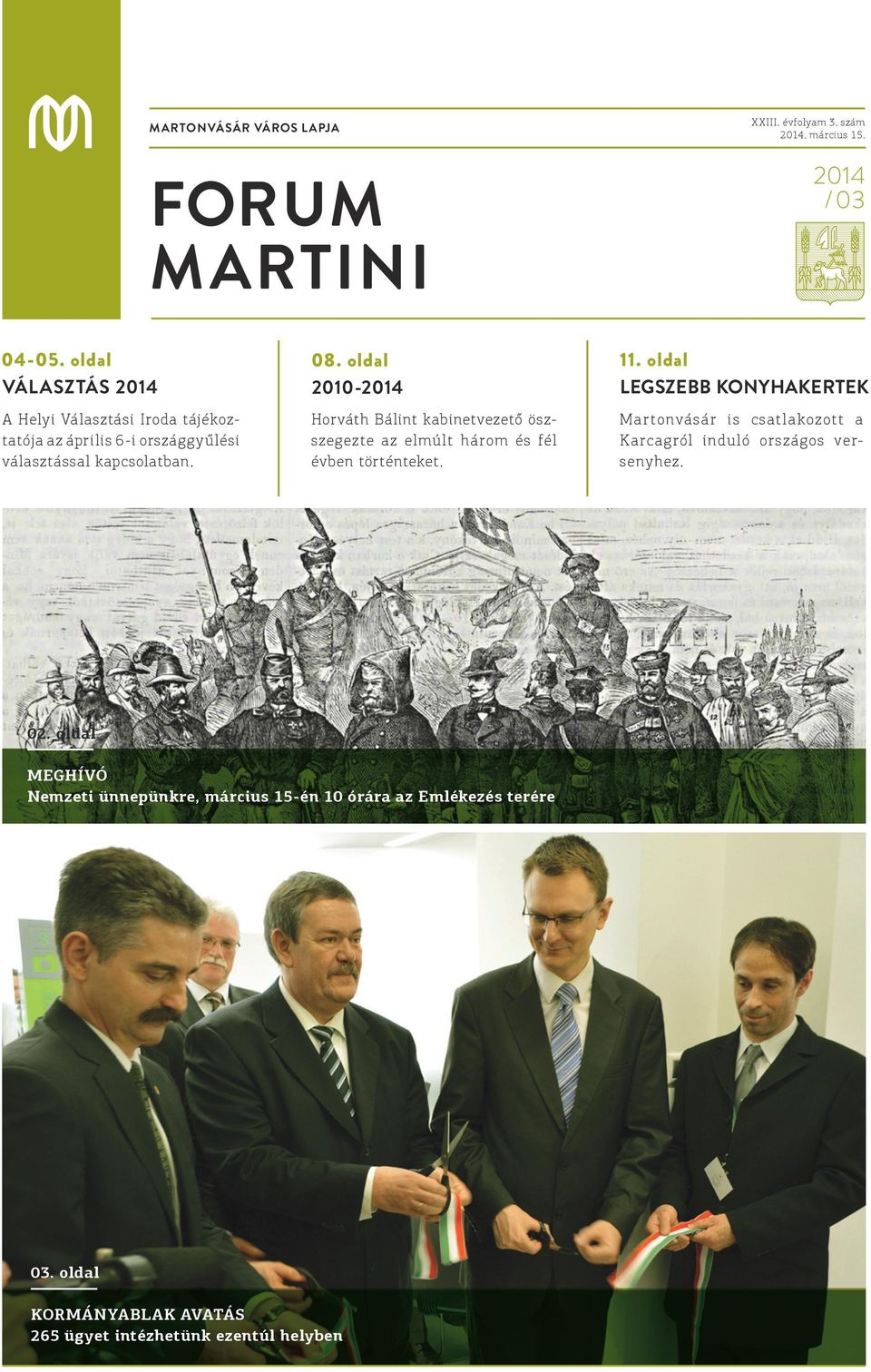 FORUM MARTINI 2014 / oldal 08. oldal VÁLASZTÁS 2014 LEGSZEBB KONYHAKERTEK -  PDF Free Download