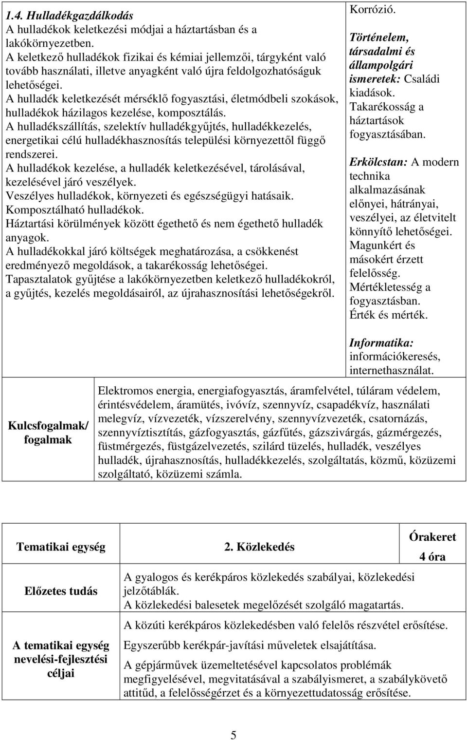 A hulladék keletkezését mérséklő fogyasztási, életmódbeli szokások, hulladékok házilagos kezelése, komposztálás.