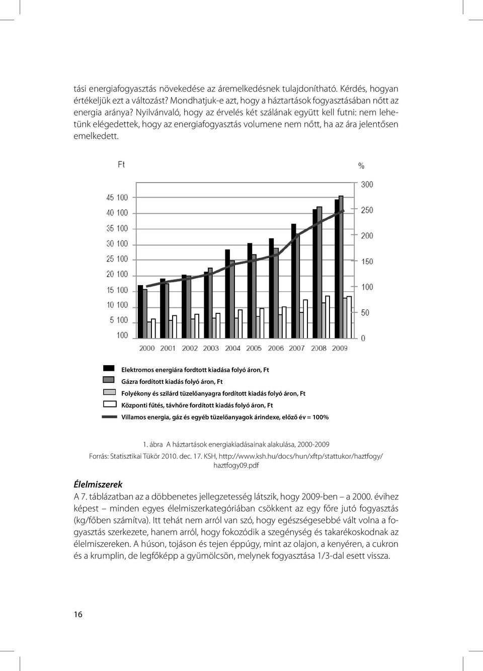 Elektromos energiára fordtott kiadása folyó áron, Ft Gázra fordított kiadás folyó áron, Ft Folyékony és szilárd tüzelőanyagra fordított kiadás folyó áron, Ft Központi fűtés, távhőre fordított kiadás