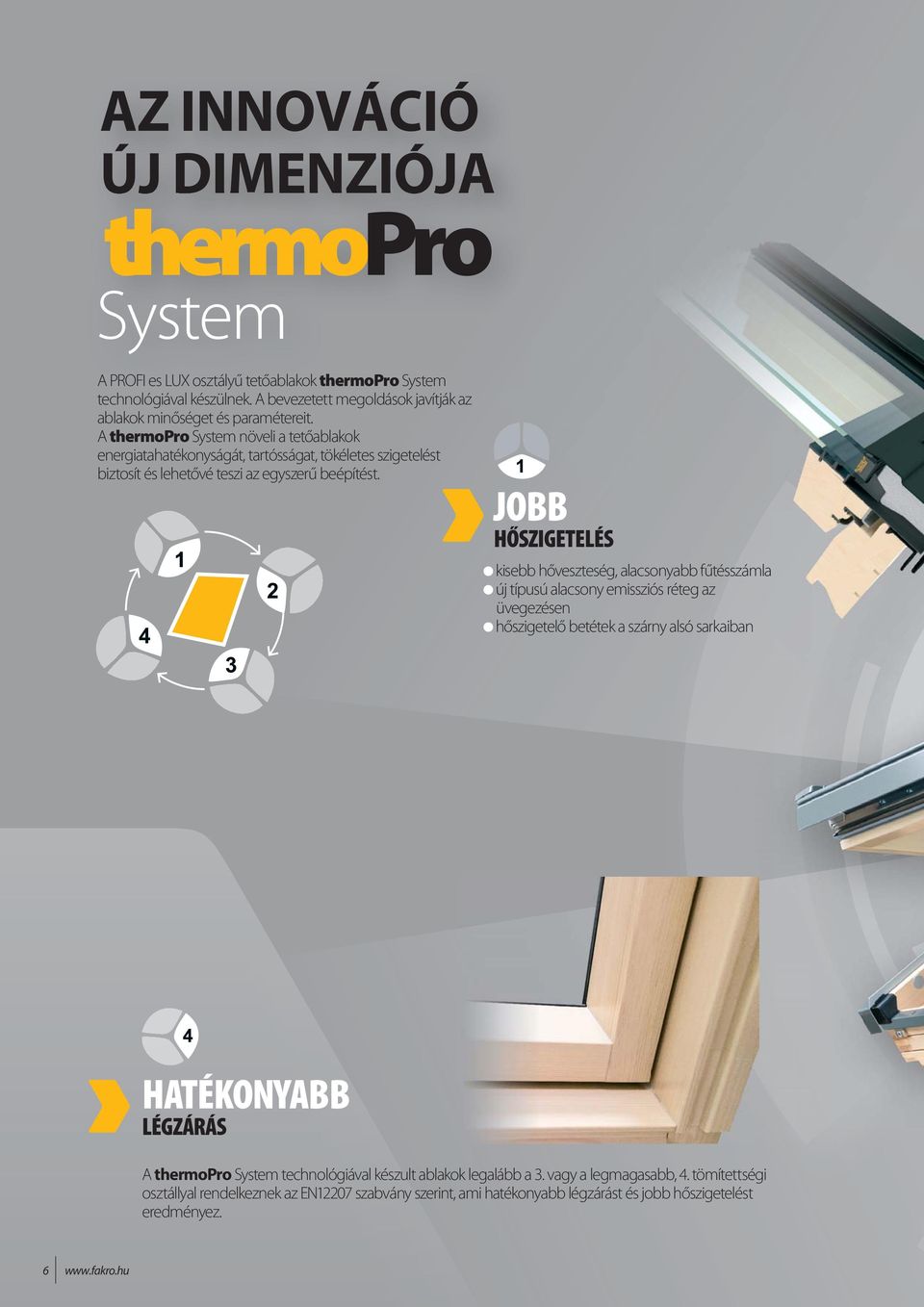 A thermopro System növeli a tetőablakok energiatahatékonyságát, tartósságat, tökéletes szigetelést biztosít és lehetővé teszi az egyszerű beépítést.