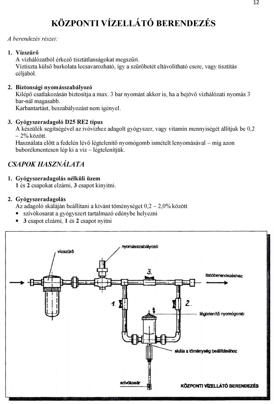 Használati utasítás DOSATRON D25 RE2 gyógyszeradagolóhoz - PDF Ingyenes  letöltés