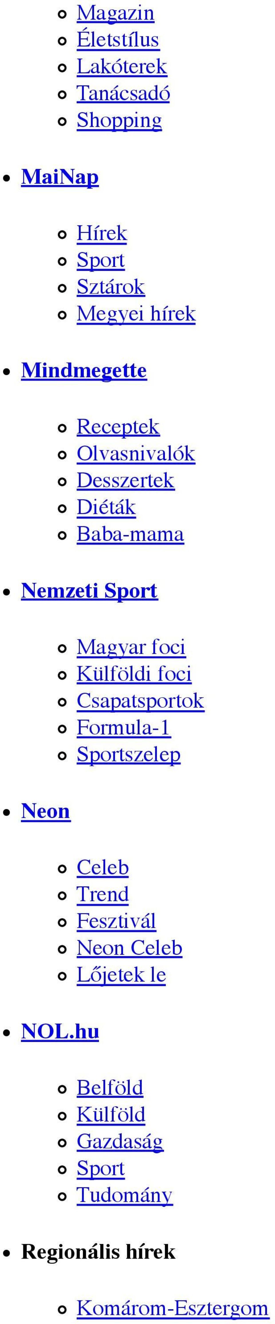 hu Magyar foci Külföldi foci Csapatsportok Formula-1 Sportszelep Celeb Trend Fesztivál