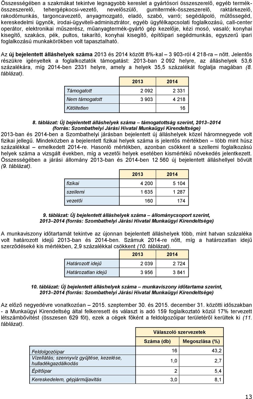 műszerész, műanyagtermékgyártó gép kezelője, kézi mosó, vasaló; konyhai kisegítő, szakács, pék, pultos, takarító, konyhai kisegítő, építőipari segédmunkás, egyszerű ipari foglalkozású munkakörökben