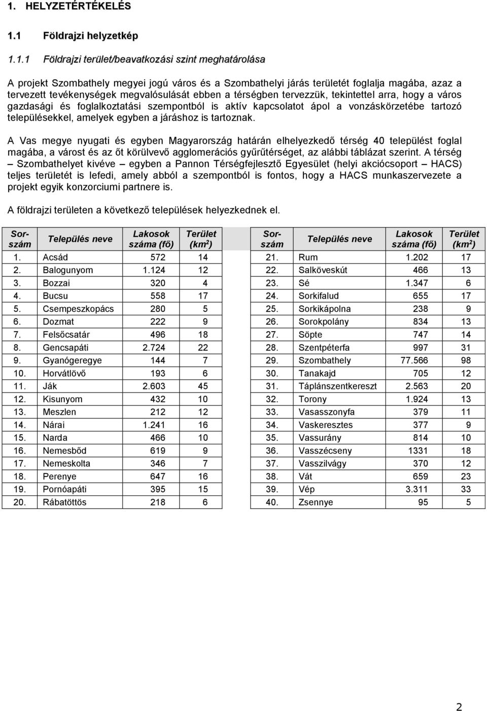 településekkel, amelyek egyben a járáshoz is tartoznak.