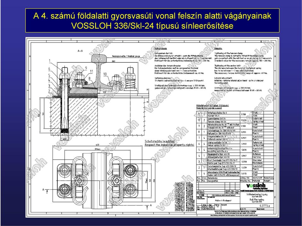 alatti vágányainak VOSSLOH