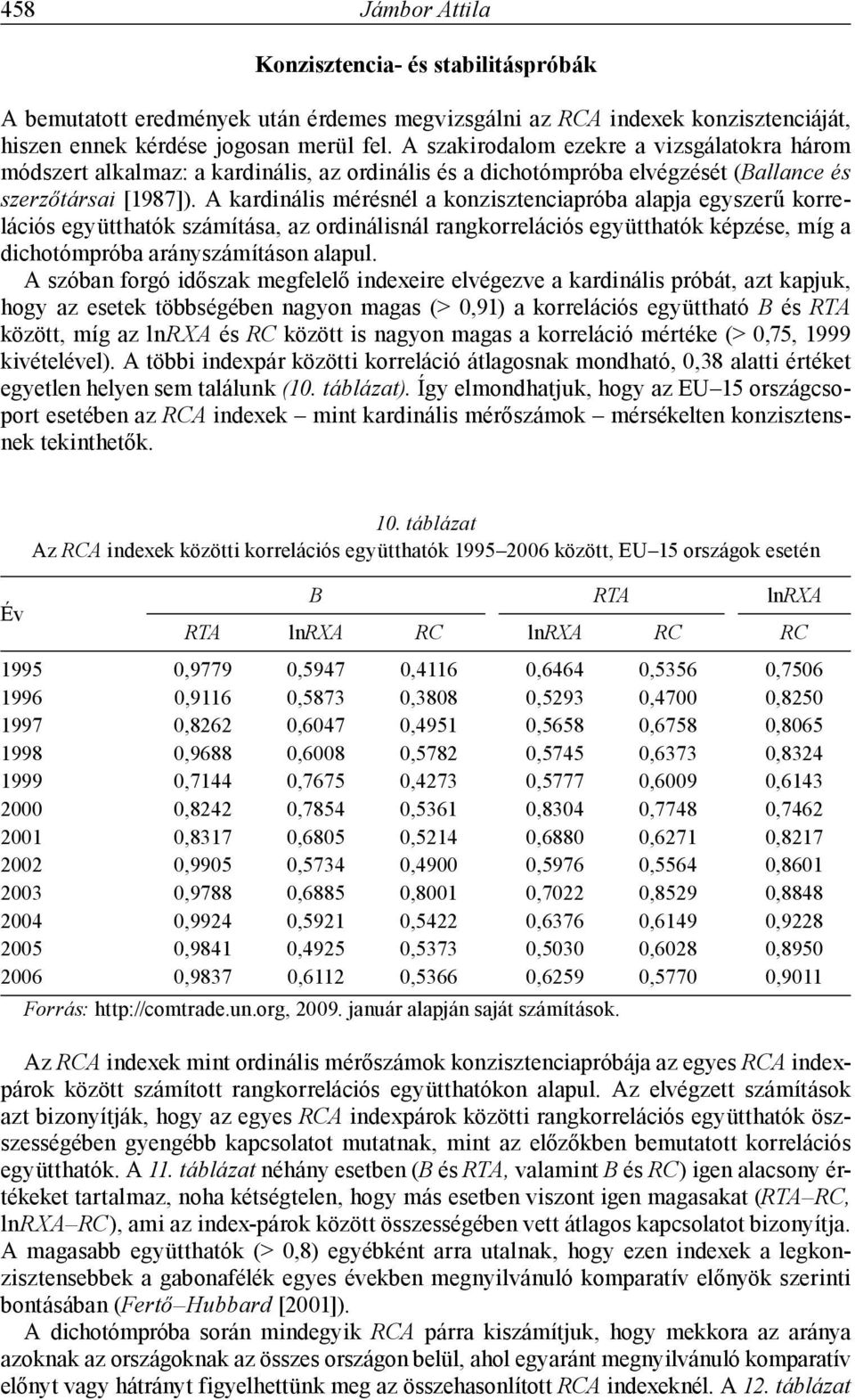 A kardinális mérésnél a konzisztenciapróba alapja egyszerű korrelációs együtthatók számítása, az ordinálisnál rangkorrelációs együtthatók képzése, míg a dichotómpróba arányszámításon alapul.