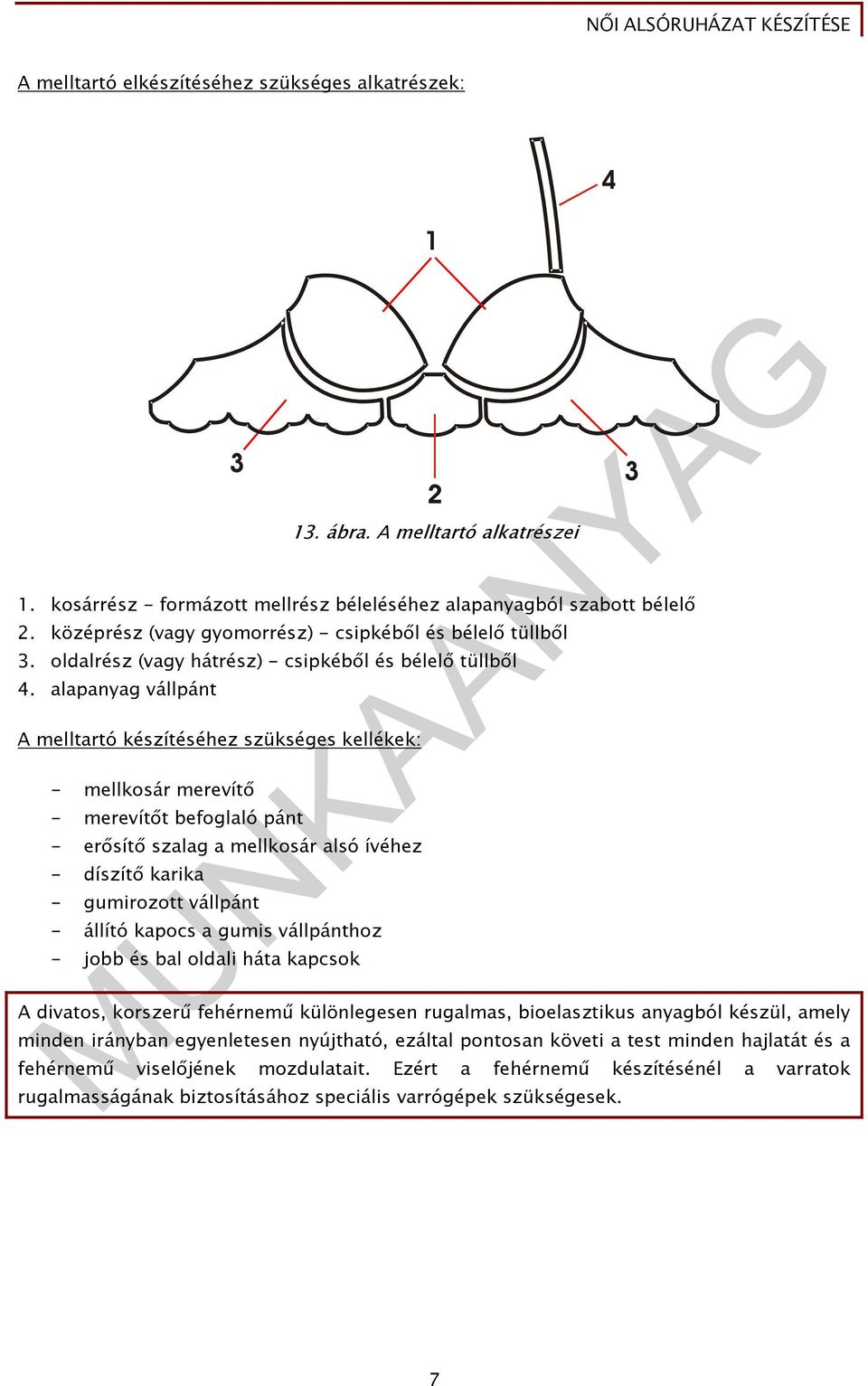 alapanyag vállpánt A melltartó készítéséhez szükséges kellékek: - mellkosár merevítő - merevítőt befoglaló pánt - erősítő szalag a mellkosár alsó ívéhez - díszítő karika - gumirozott vállpánt -