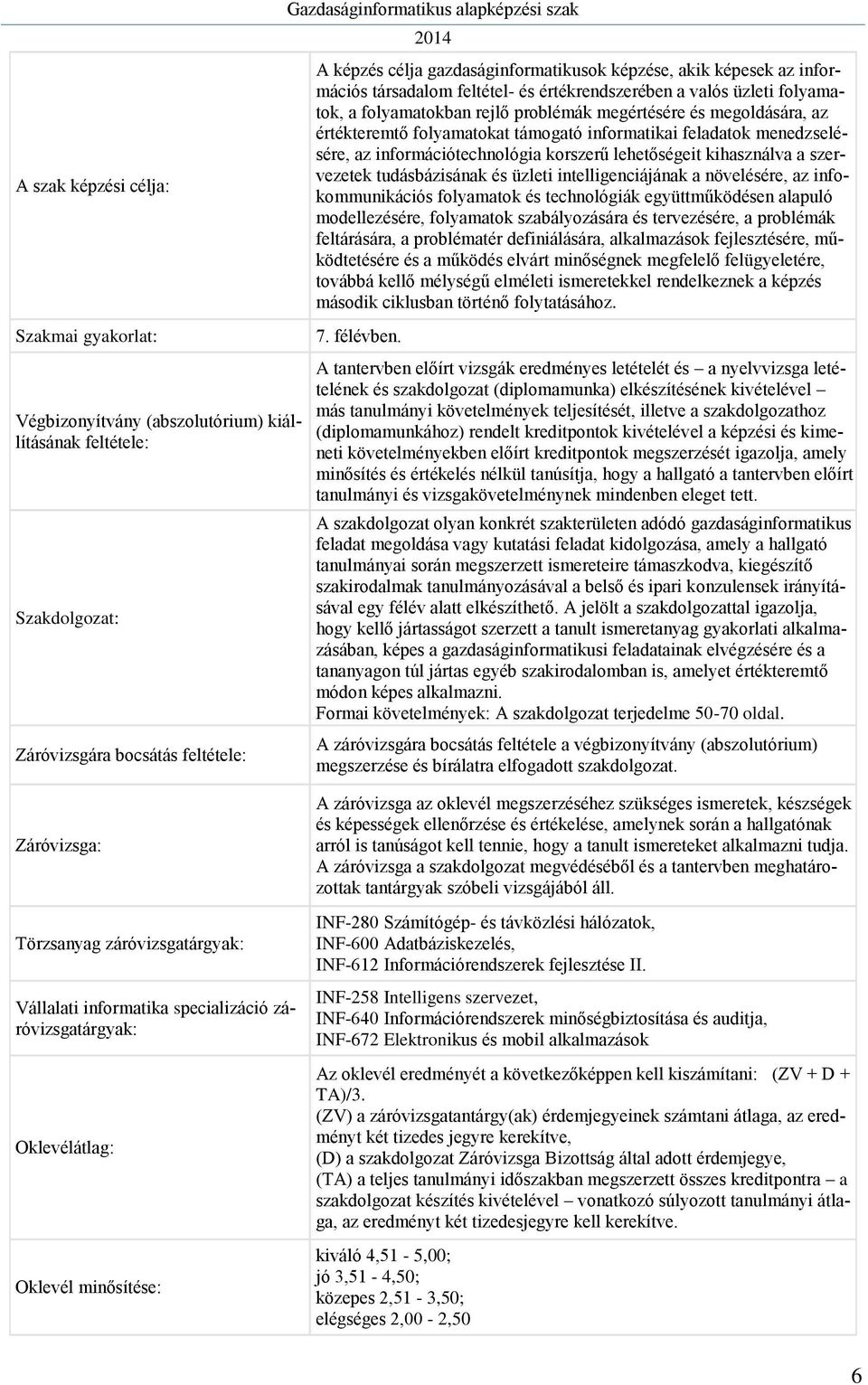 informatikai feladatok menedzselésére, az információtechnológia korszerű lehetőségeit kihasználva a szervezetek tudásbázisának és üzleti intelligenciájának a növelésére, az infokommunikációs