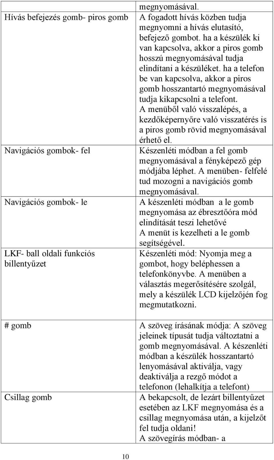 ha a telefon be van kapcsolva, akkor a piros gomb hosszantartó megnyomásával tudja kikapcsolni a telefont.