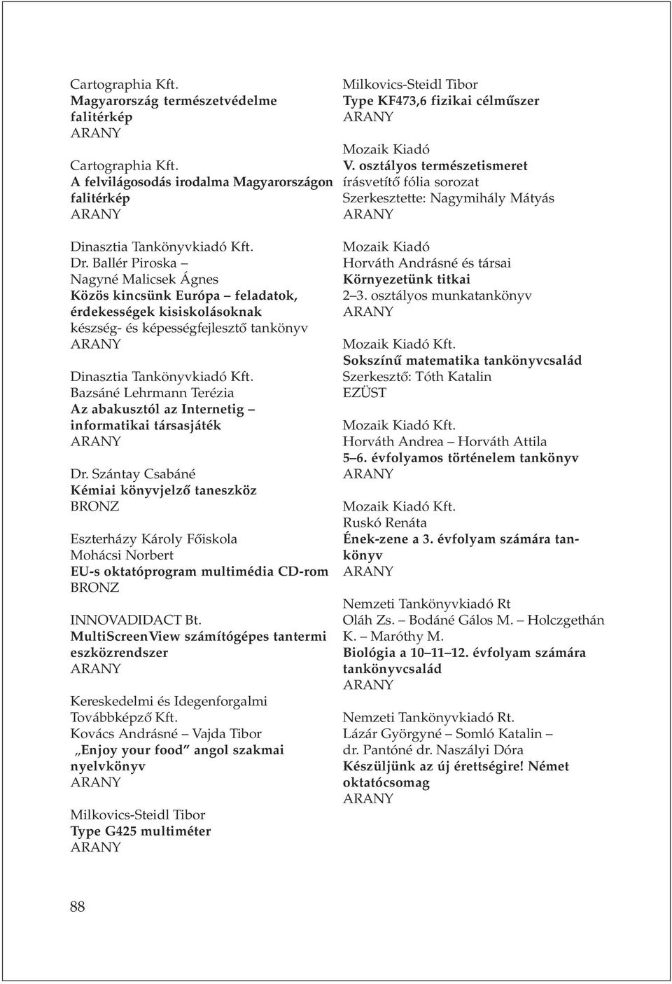 Ballér Piroska Nagyné Malicsek Ágnes Közös kincsünk Európa feladatok, érdekességek kisiskolásoknak készség- és képességfejlesztõ tankönyv Dinasztia Tankönyvkiadó Kft.