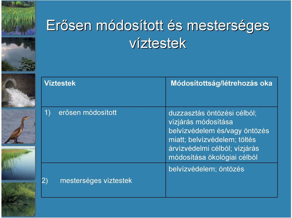 vízjárás módosítása belvízvédelem és/vagy öntözés miatt; belvízvédelem; töltés