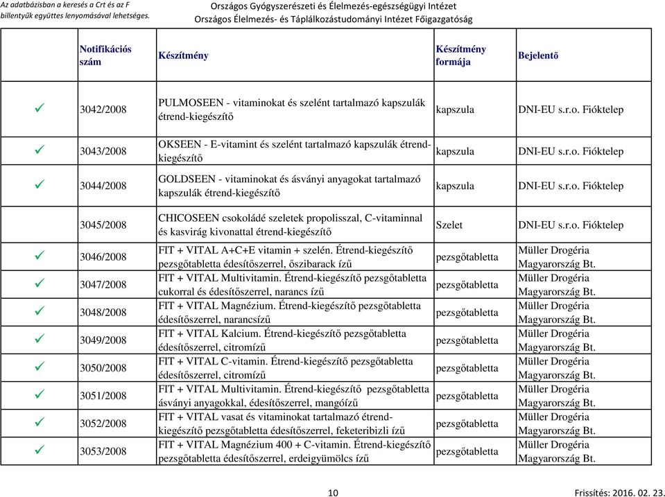 Étrend-kiegészítő pezsgő édesítőszerrel, őszibarack ízű FIT + VITAL Multivitamin. Étrend-kiegészítő pezsgő cukorral és édesítőszerrel, narancs ízű FIT + VITAL Magnézium.