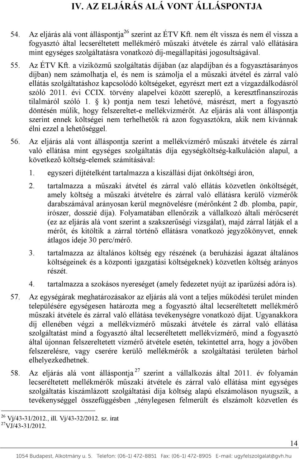 Az ÉTV Kft.