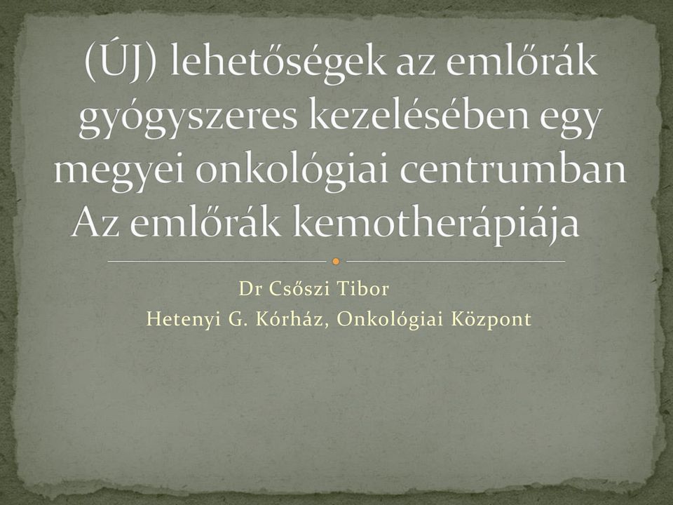 G. Kórház,