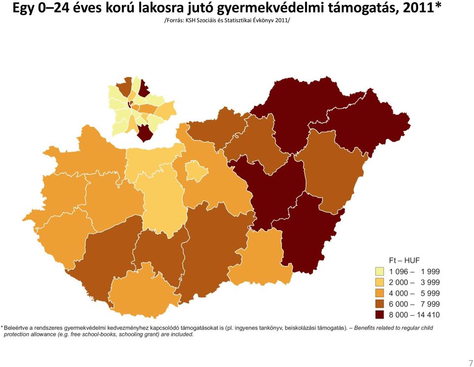 támogatás, 2011* /Forrás: KSH