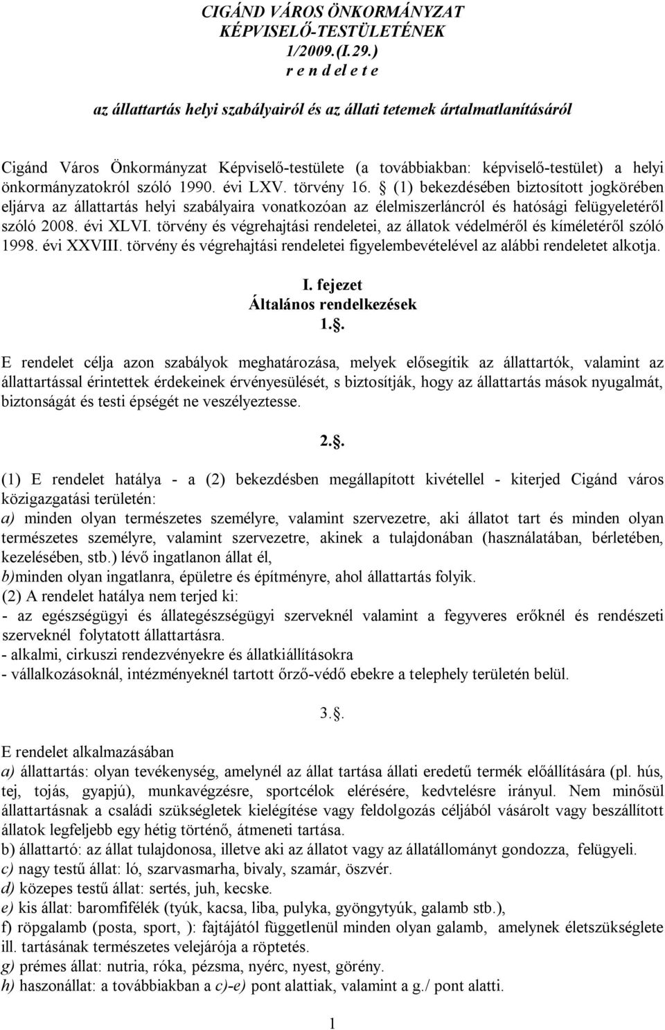 önkormányzatokról szóló 1990. évi LXV. törvény 16.
