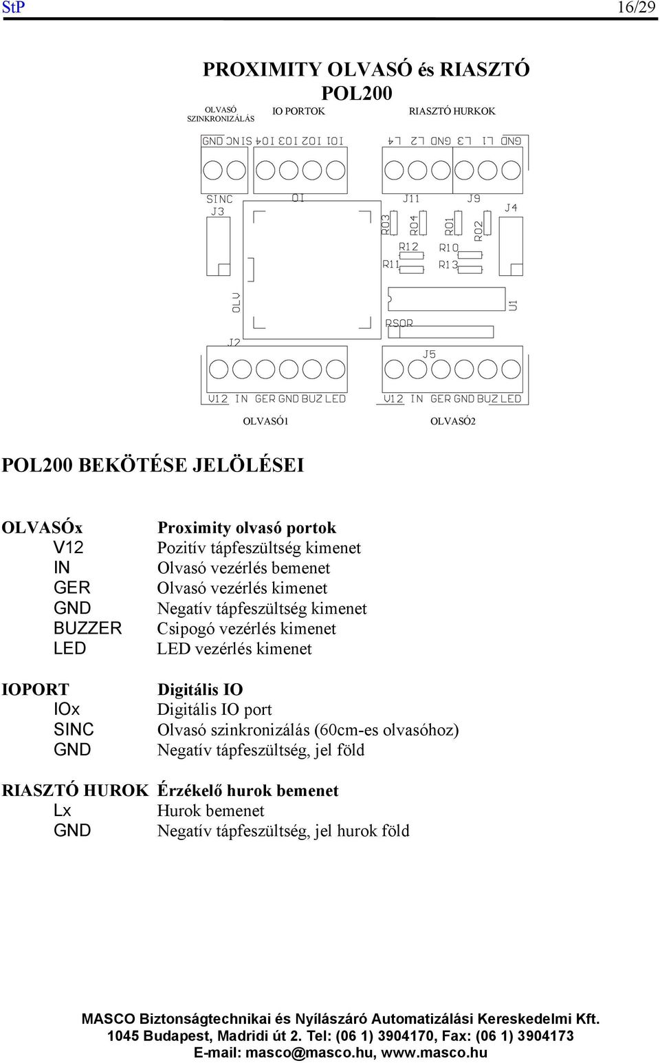 vezérlés kimenet Negatív tápfeszültség kimenet Csipogó vezérlés kimenet LED vezérlés kimenet Digitális IO Digitális IO port Olvasó