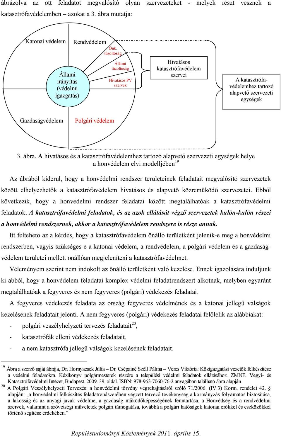 tűzoltóság Állami tűzoltóság Hivatásos PV szervek Hivatásos katasztrófavédelem szervei A katasztrófavédelemhez tartozó alapvető szervezeti egységek Gazdaságvédelem Polgári védelem 3. ábra.
