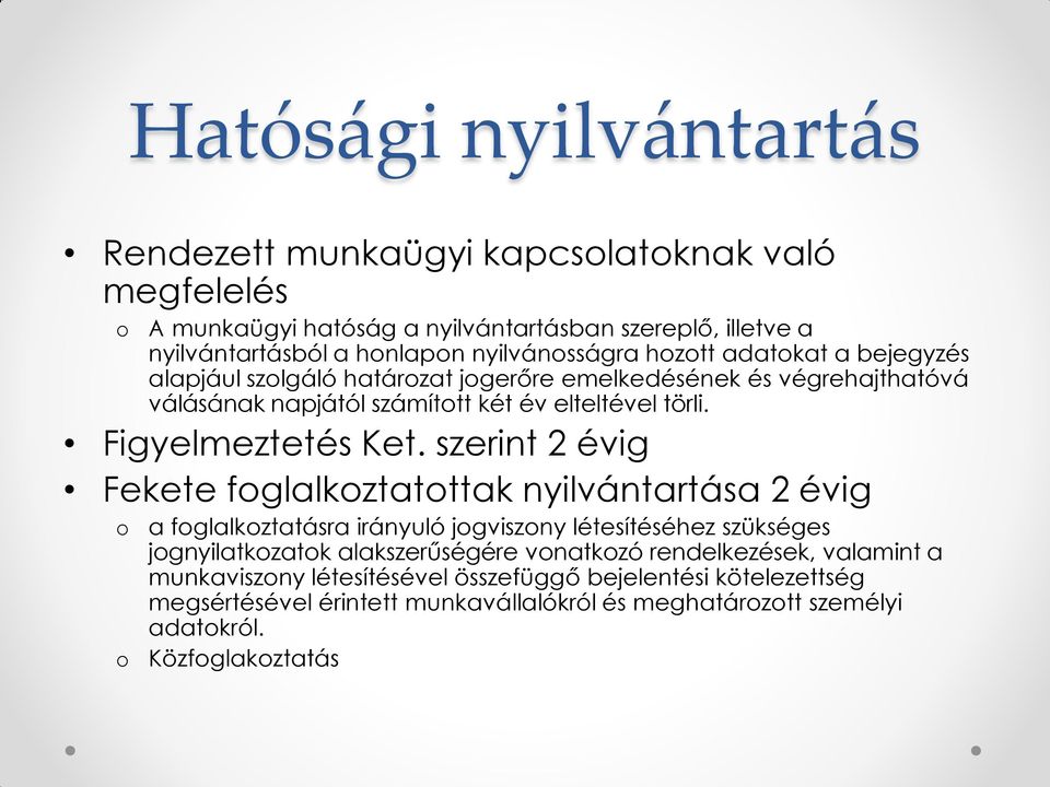 Figyelmeztetés Ket.