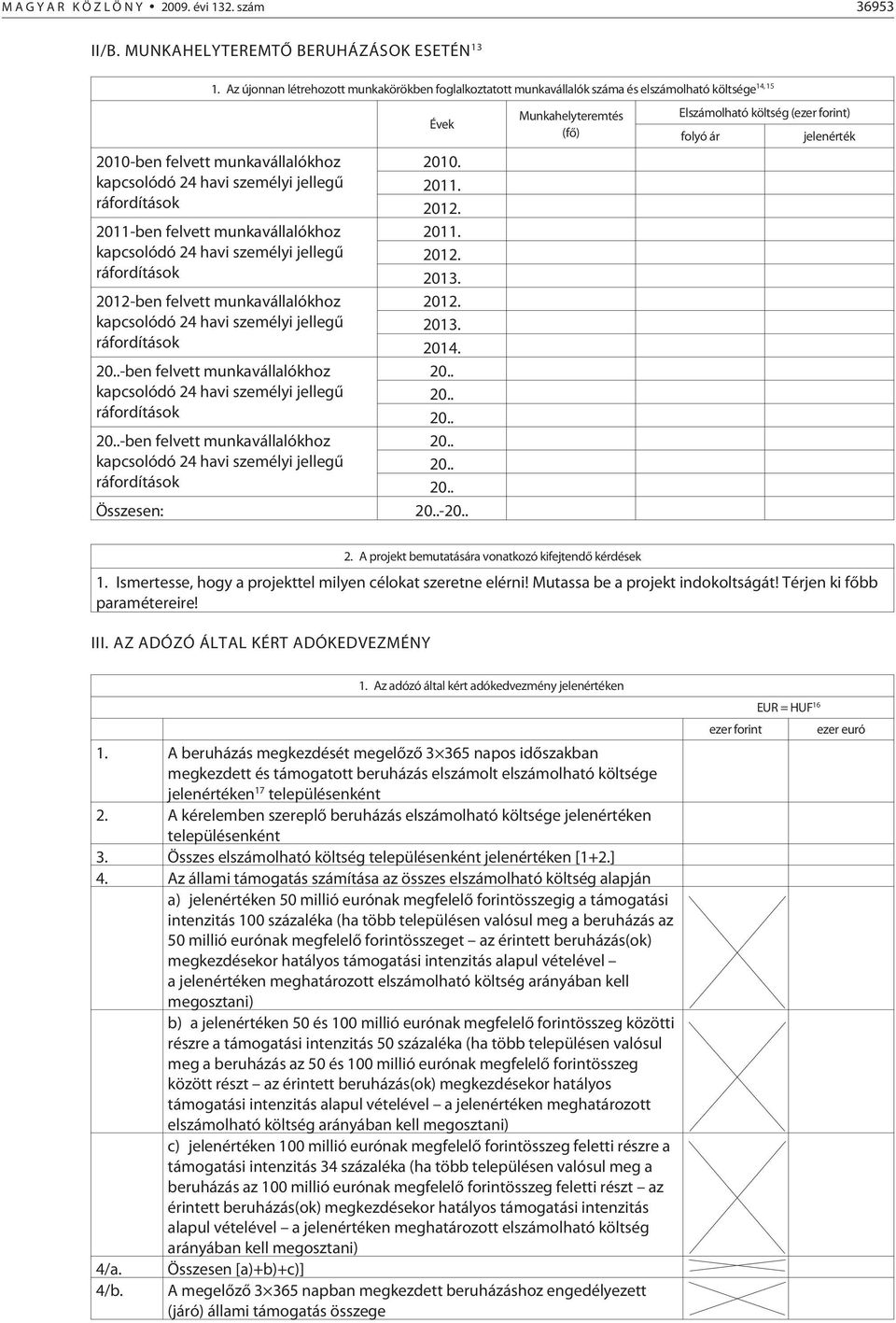 munkavállalókhoz kapcsolódó 24 havi személyi jellegû ráfordítások 2012-ben felvett munkavállalókhoz kapcsolódó 24 havi személyi jellegû ráfordítások 20.
