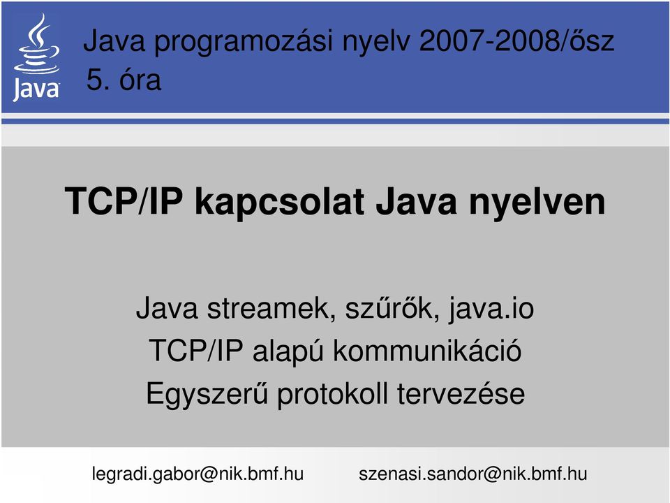 szűrők, java.