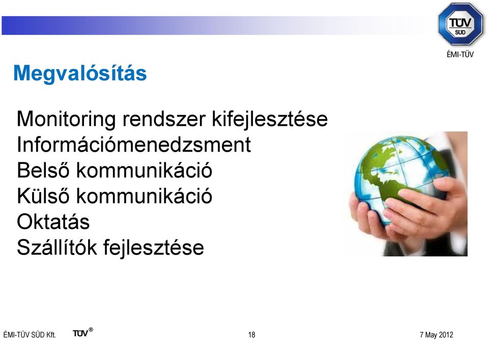 kommunikáció Külső kommunikáció Oktatás