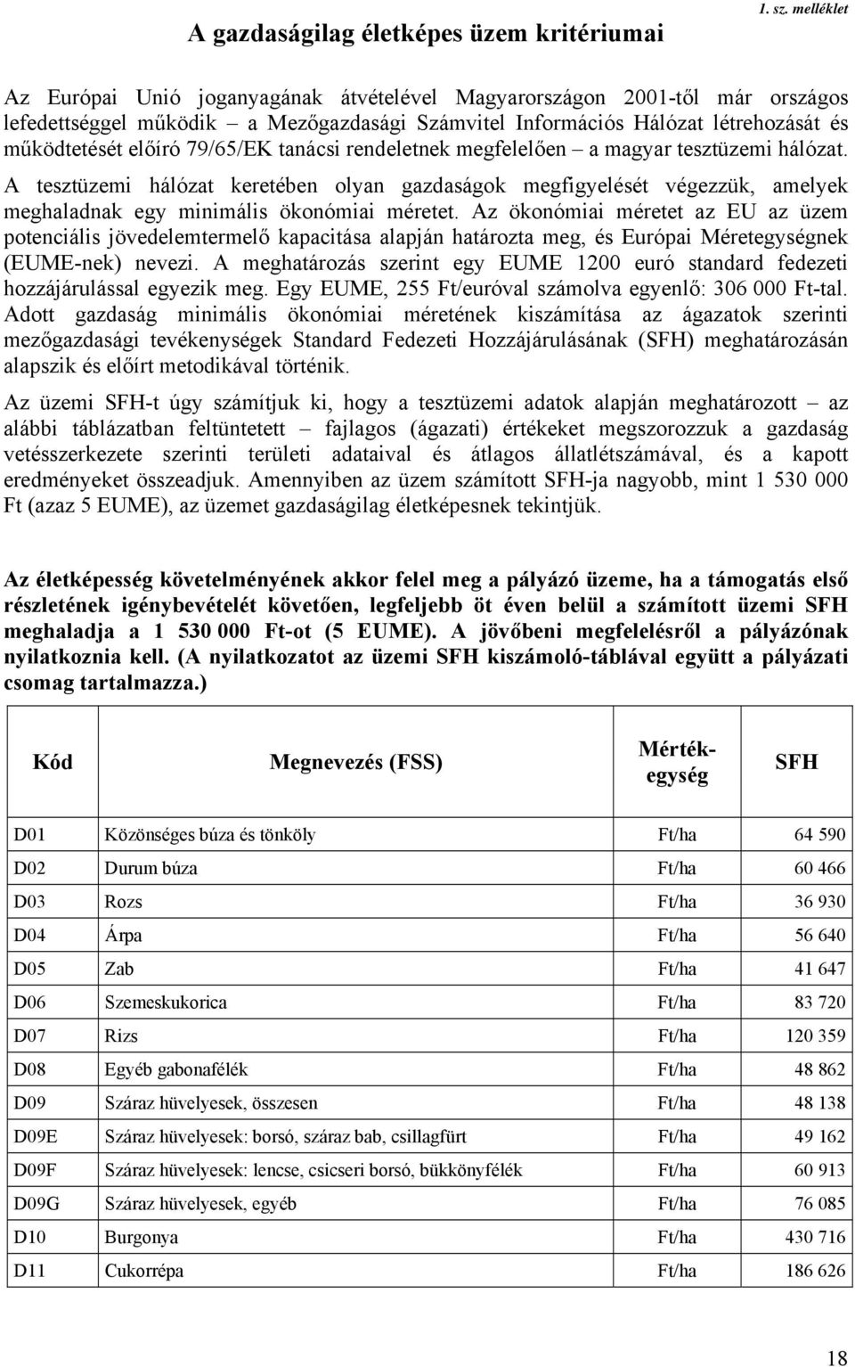79/65/EK tanácsi rendeletnek megfelelően a magyar tesztüzemi hálózat. A tesztüzemi hálózat keretében olyan gazdaságok megfigyelését végezzük, amelyek meghaladnak egy minimális ökonómiai méretet.