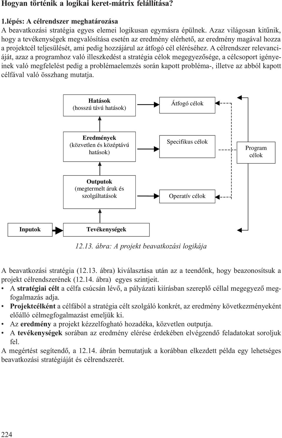 A célrendszer relevanciáját, azaz a programhoz való illeszkedést a stratégia célok megegyezõsége, a célcsoport igényeinek való megfelelést pedig a problémaelemzés során kapott probléma-, illetve az