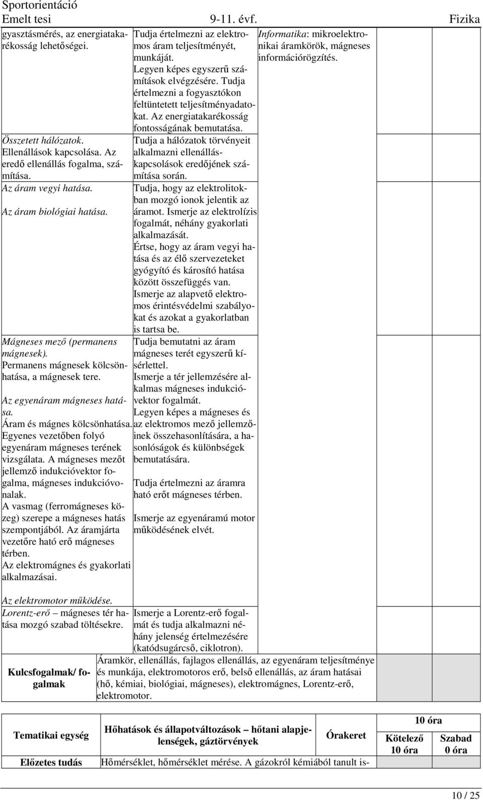 Egyenes vezetőben folyó egyenáram mágneses terének vizsgálata. A mágneses mezőt jellemző indukcióvektor fogalma, mágneses indukcióvonalak.