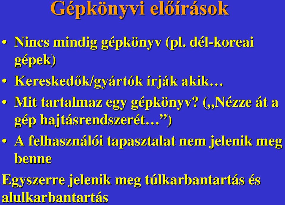 gépkönyv?