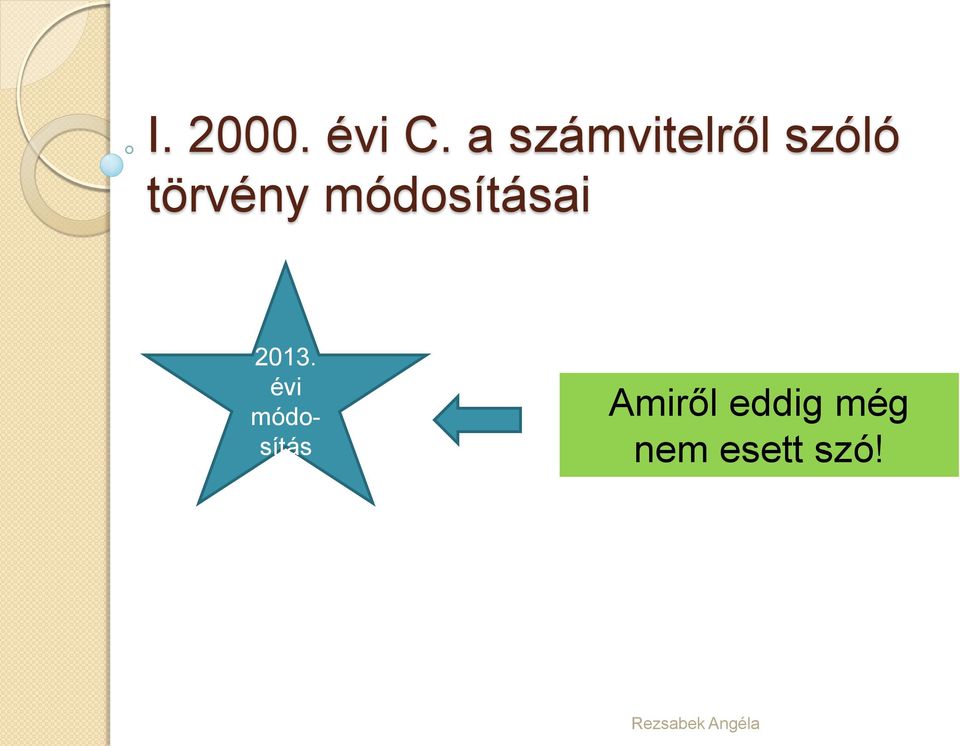 törvény módosításai 2013.