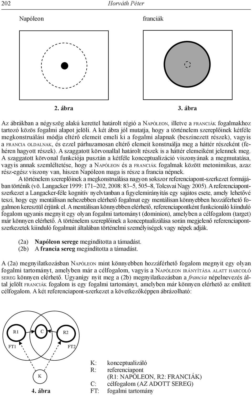 eltérő elemeit konstruálja meg a háttér részeként (fehéren hagyott részek). A szaggatott körvonallal határolt részek is a háttér elemeiként jelennek meg.