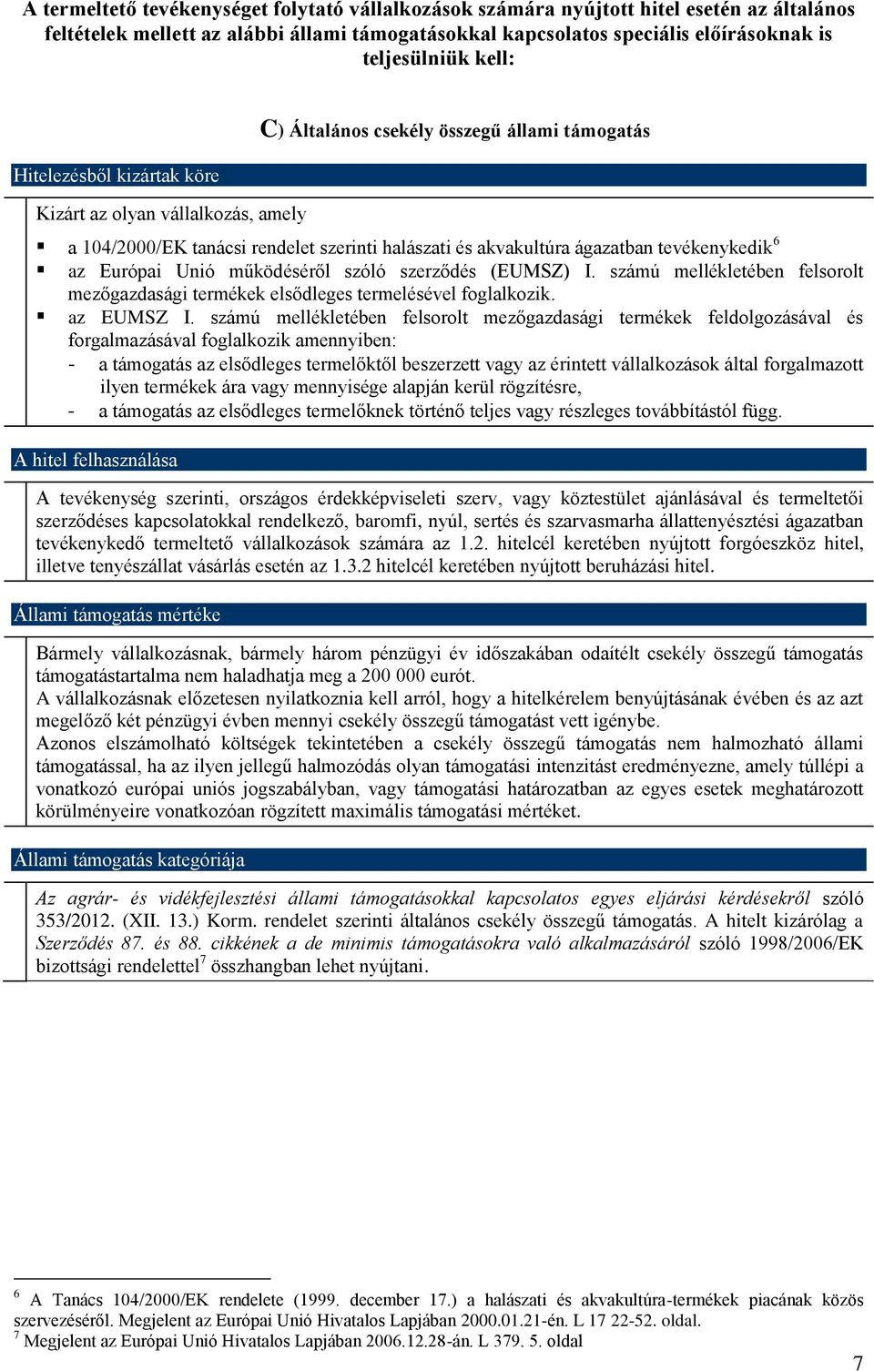 tevékenykedik 6 az Európai Unió működéséről szóló szerződés (EUMSZ) I. számú mellékletében felsorolt mezőgazdasági termékek elsődleges termelésével foglalkozik. az EUMSZ I.