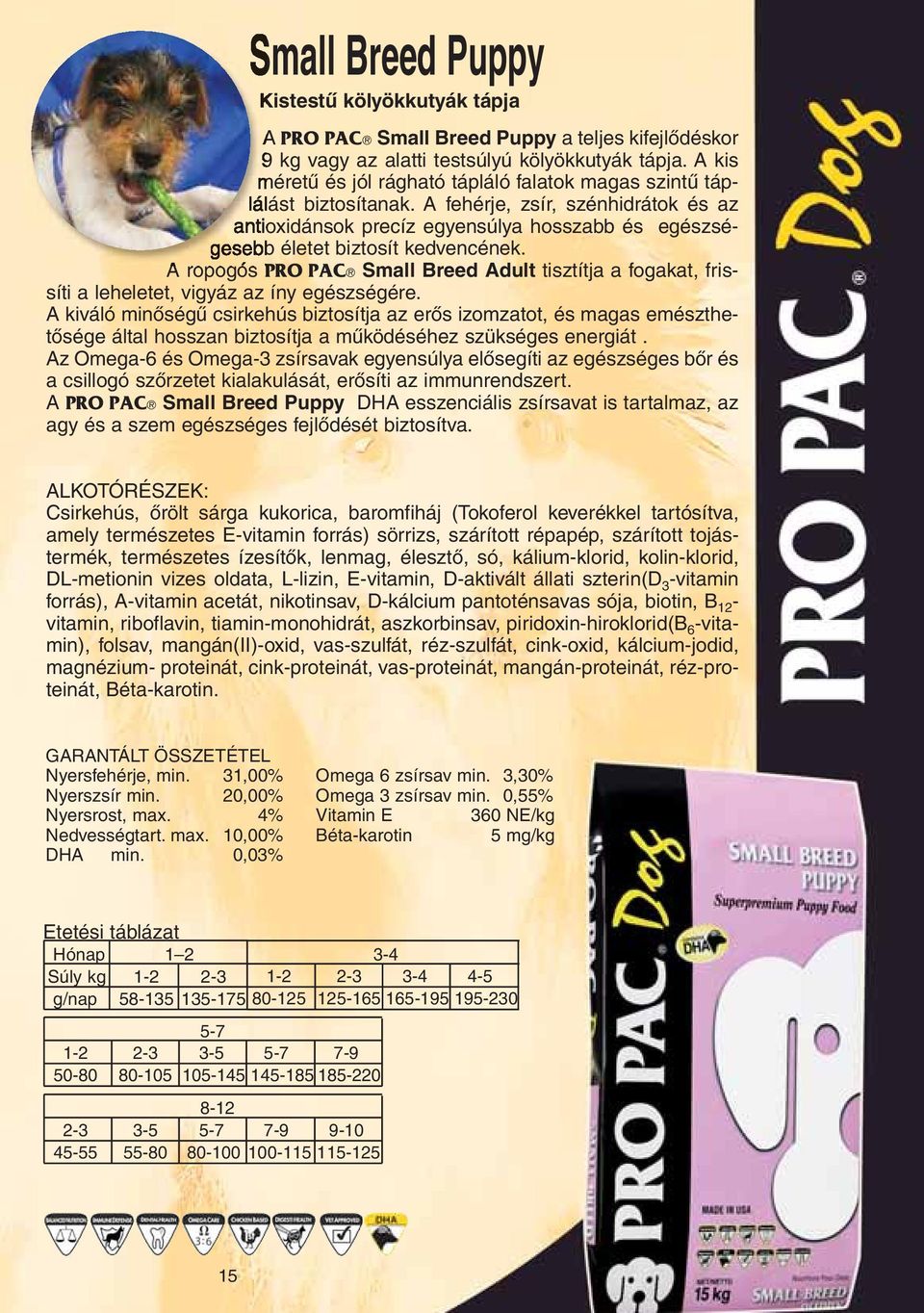 A fehérje, zsír, szénhidrátok és az antioxidánsok precíz egyensúlya hosszabb és egészségesebb életet biztosít kedvencének.